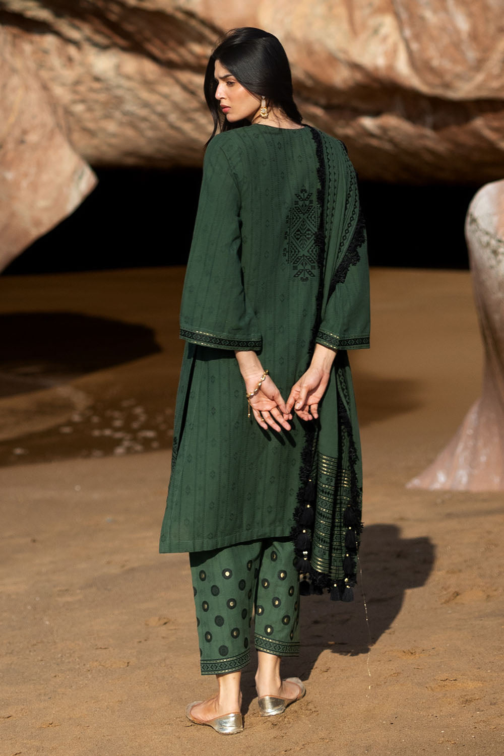 3 Piece Jacquard Suit MJ-62006