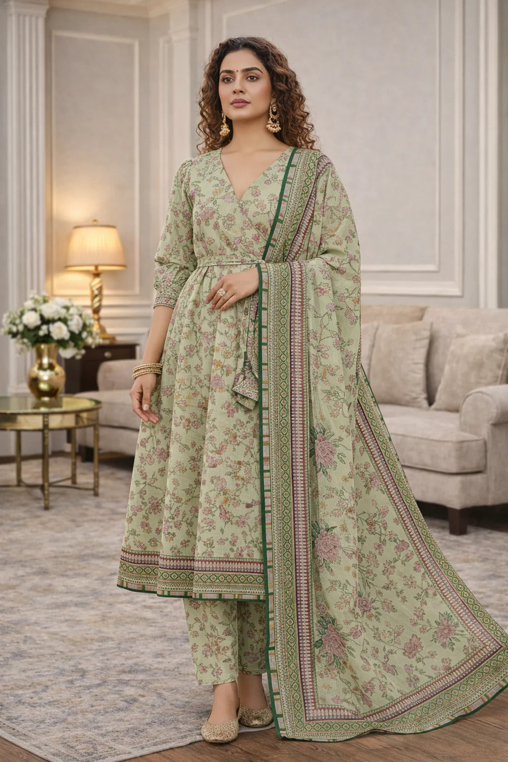 Swiss Lawn Unstitched 3 Piece Suit - A1792