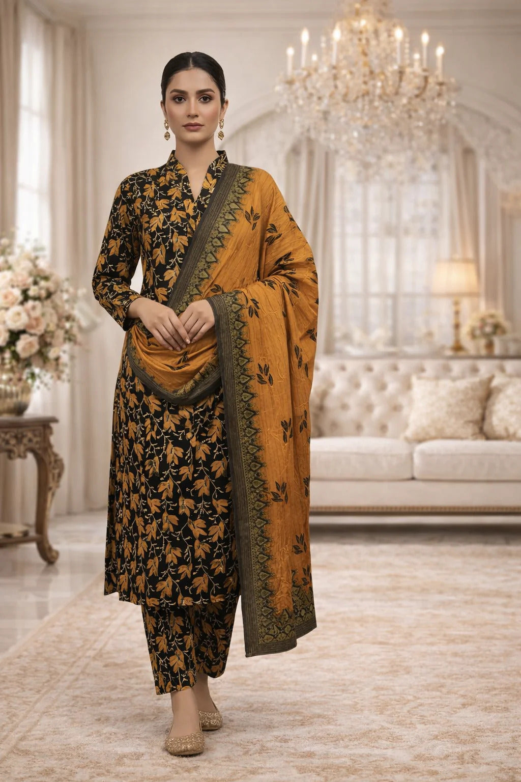 Unstitched Breeze Lawn Suit, All Over Stylish Printed Summer Wear Collection – Random Article VG- 29