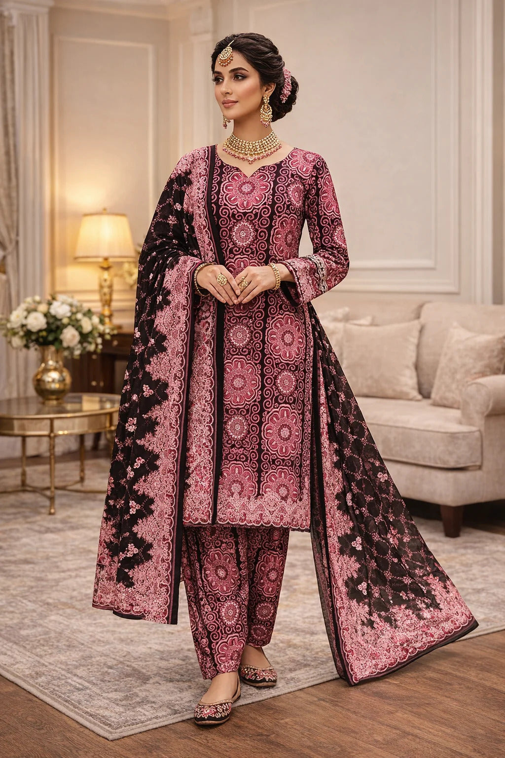 Unstitched Breeze Lawn Suit, All Over Stylish Printed Summer Wear Collection – Random Article VG- 19
