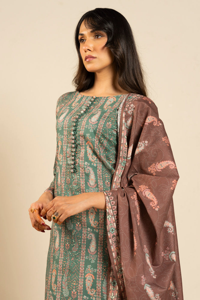 RTS | SHIRT, TROUSER & DUPATTA
LAWN | PRINTED
