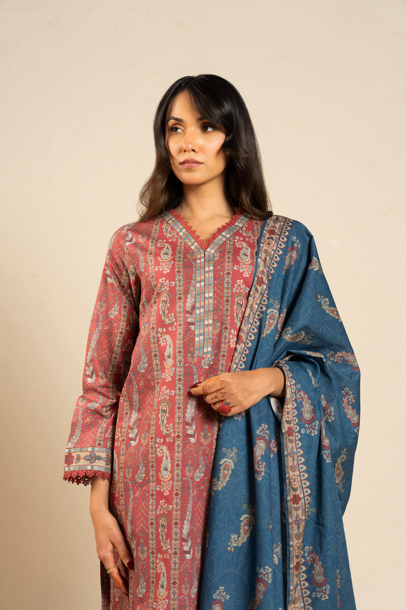 RTS | SHIRT, TROUSER & DUPATTA
LAWN | PRINTED