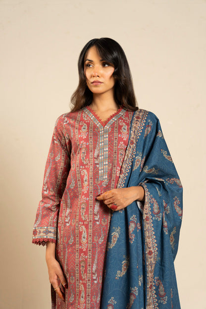 RTS | SHIRT, TROUSER & DUPATTA
LAWN | PRINTED
