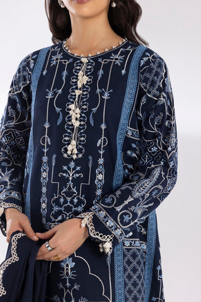 Stitched Embroidered Khaddar Suit
