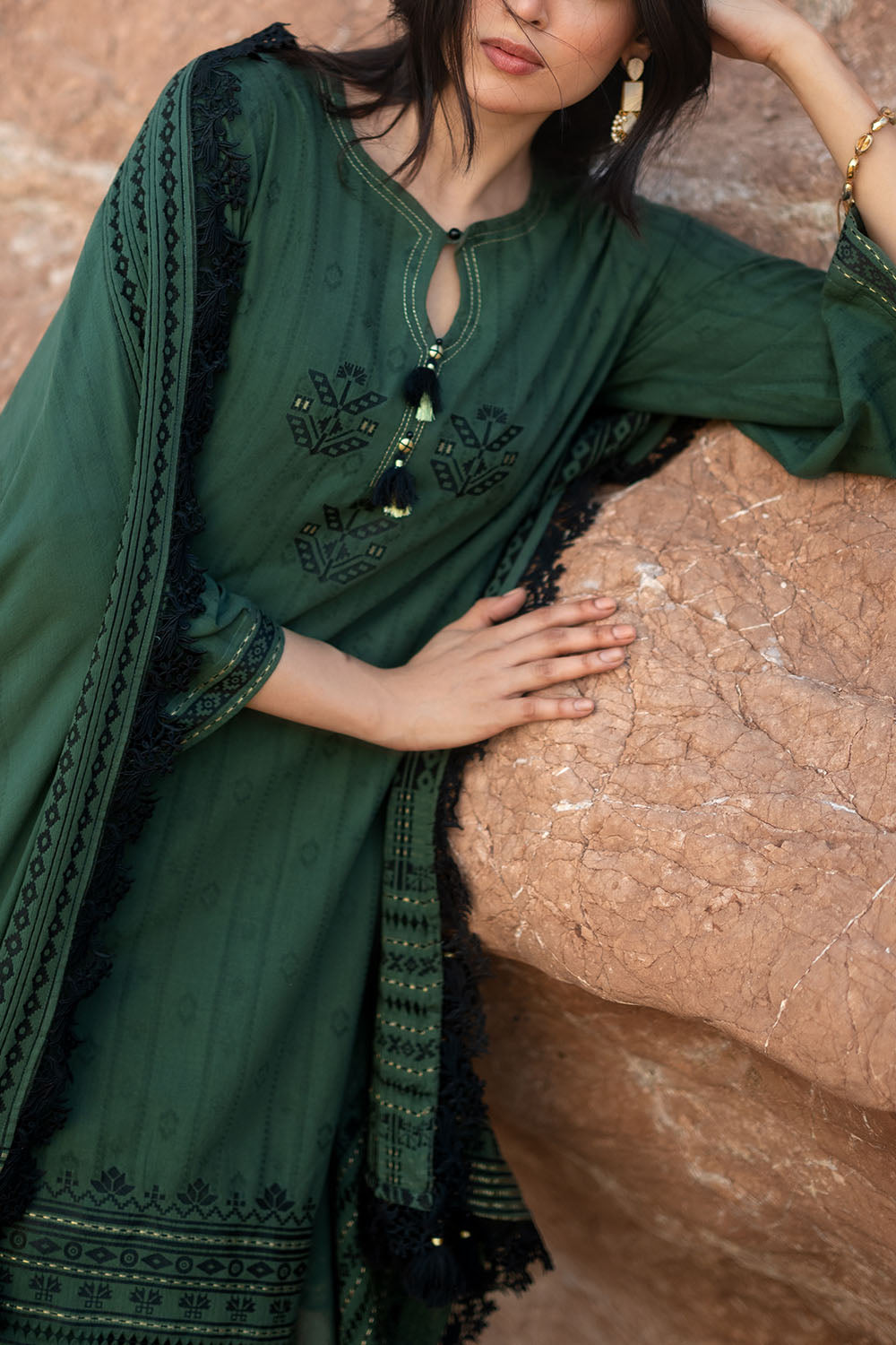 3 Piece Jacquard Suit MJ-62006