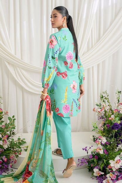 3 Piece Printed Dobby Suit with Printed Lawn Dupatta and Dyed Trouser DB-62005