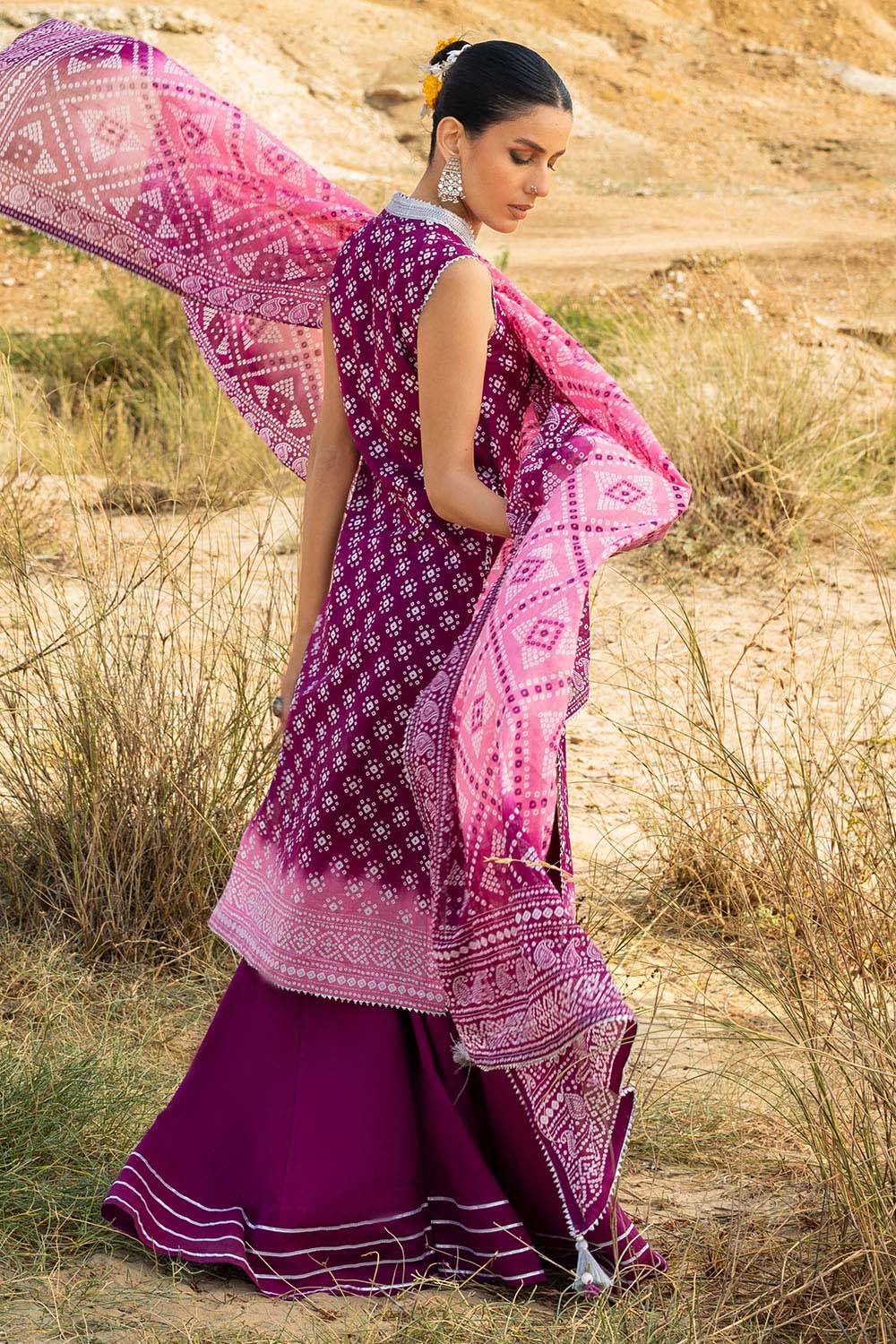 3 Piece Printed Lawn Suit CL-62109 B