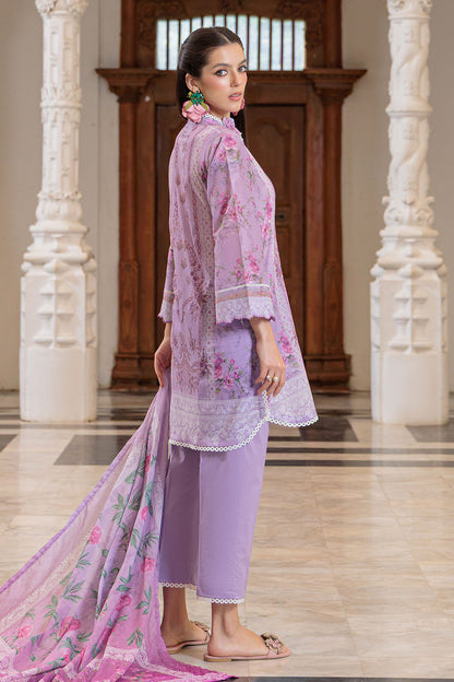 3 Piece Printed Lawn Suit and Dyed Trouser CL-62141