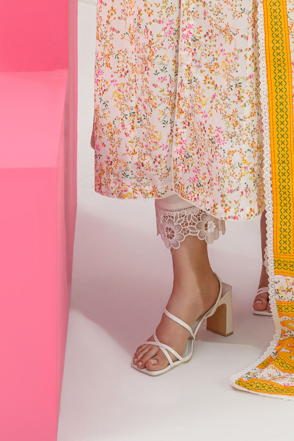 3 Piece Printed Lawn Suit and Dyed Trouser CL-62291 A