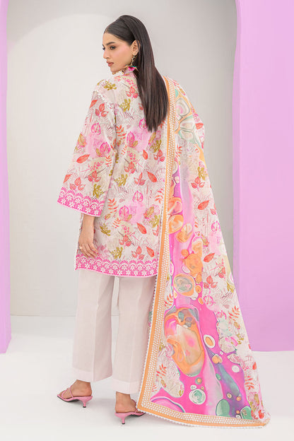 3 Piece Printed Lawn Suit and Dyed Trouser CL-62293 A