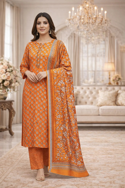 Unstitched Breeze Lawn Suit, All Over Stylish Printed Summer Wear Collection – Random Article VG- 27