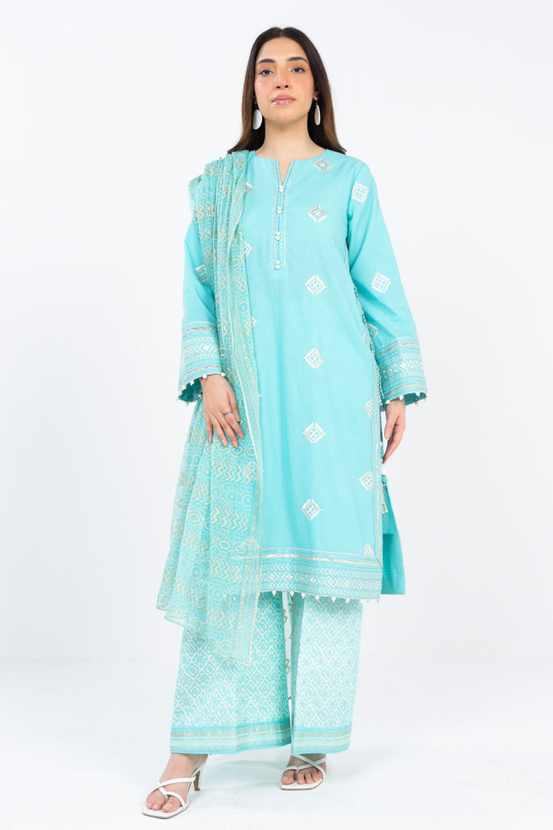 RTS | SHIRT, TROUSER & DUPATTA
LAWN | EMBROIDERED