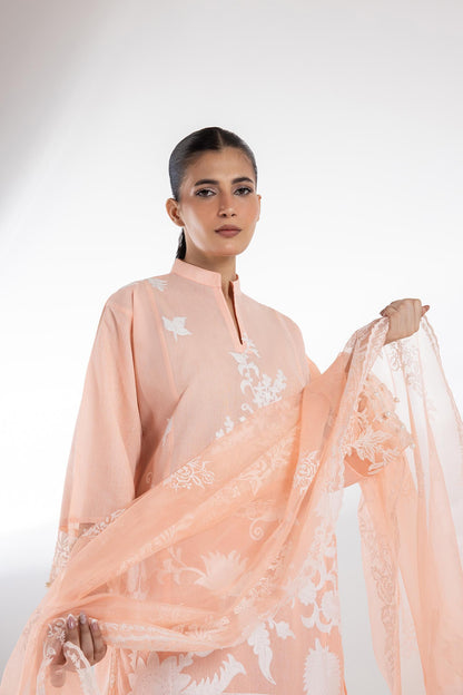 Stitched Muzlin Lawn Shirt + Shalwar