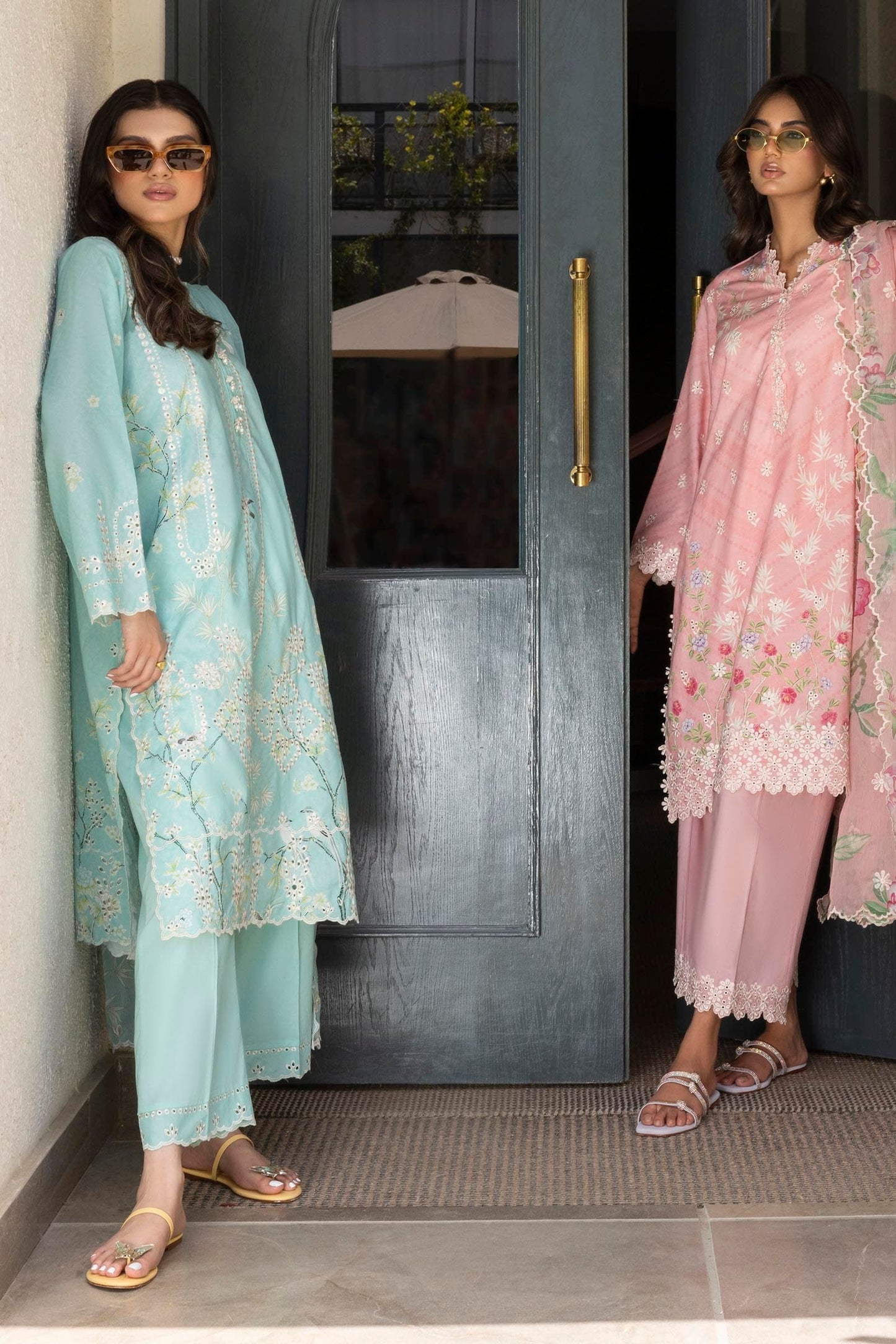 Stitched Lawn Embroidered Shirt